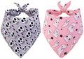 2 Pack Halloween Dog BandanaTriangle Bibs Pet Scarf for Puppy Cat